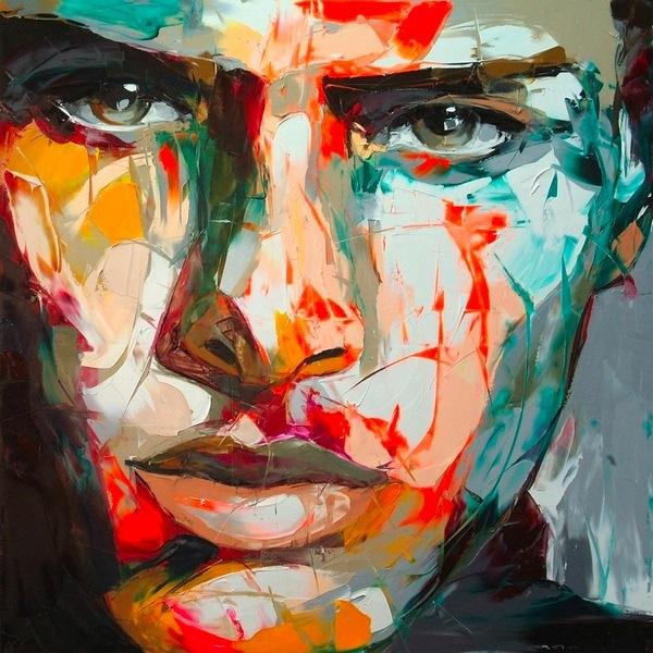 Francoise Nielly Portrait Palette Painting Expression Face034
